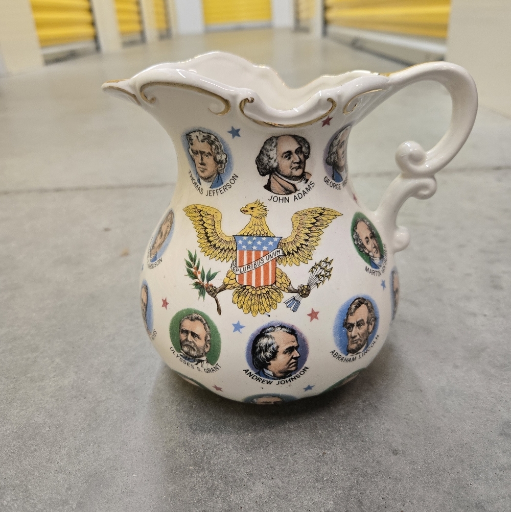 Vintage Mid Century 60s Chadwick Miller Presidents Collectable Pitcher Vase